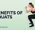 An educational image showcasing the benefits of squats, emphasizing increased endurance, core stability, and lower body strength.