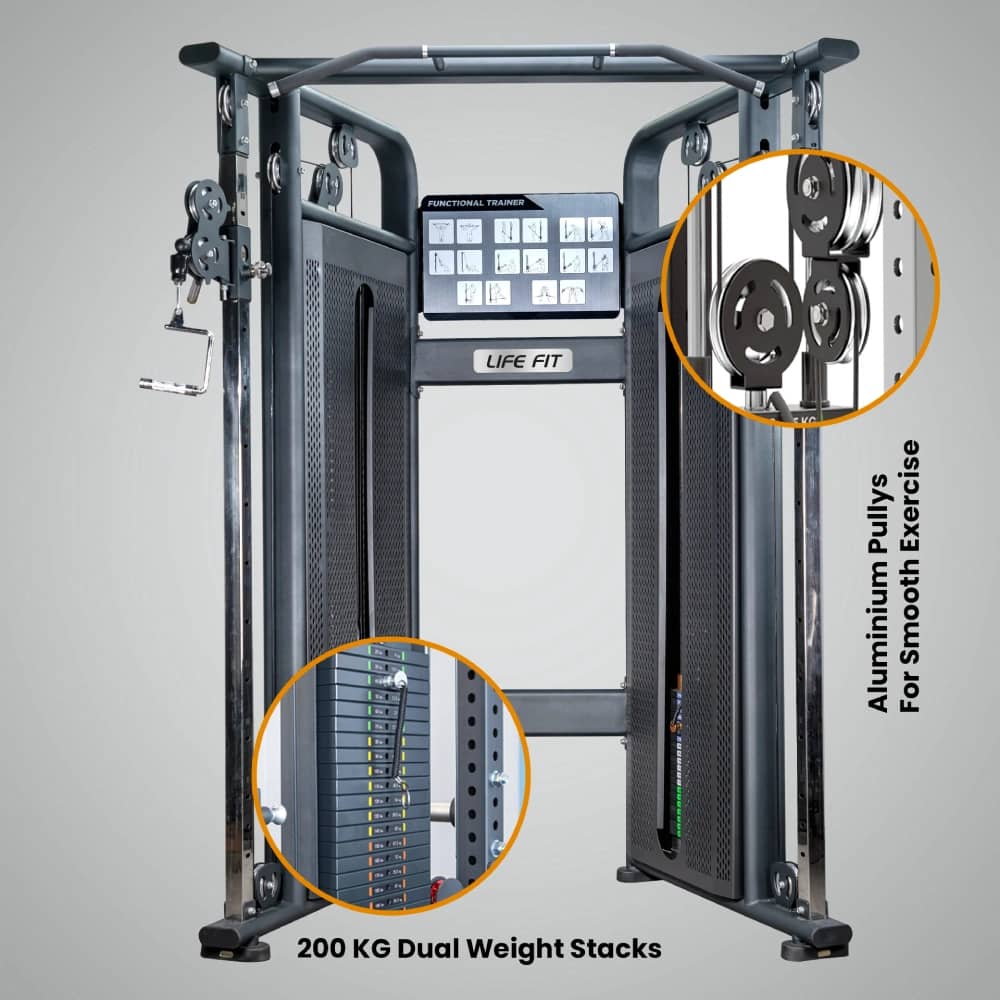 LIFE FIT Pro Series Functional Trainer Machine