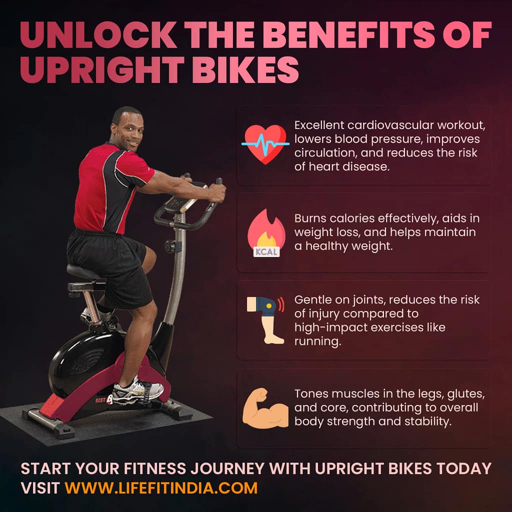 Benefits of using the upright bikes