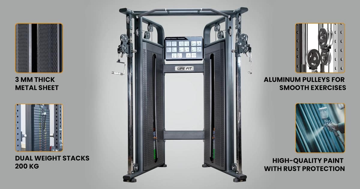 Key features of functional trainer machine