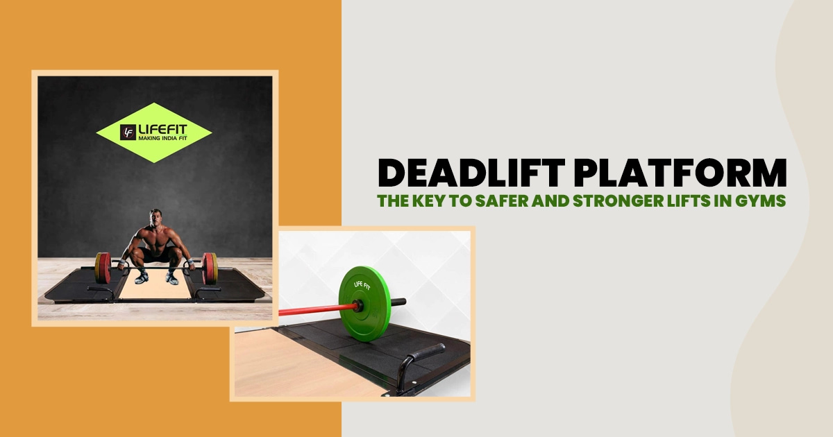 LIFE FIT deadlift platform for commercial gym use.