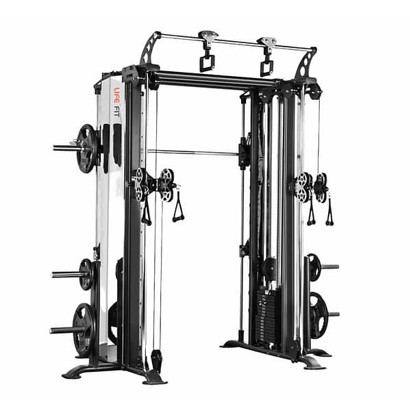 Discover the ultimate fitness solution with Life Fit India's Smith Machine, a versatile multi power station for all your workout needs.